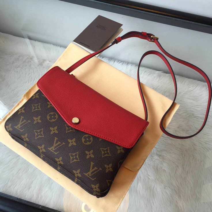 Bags & Handbag Trends : Louis Vuitton Twinset in Red, shoulder strap in leather, more colours ...