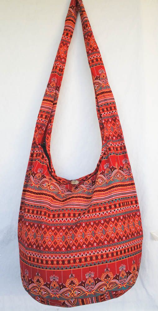 Bags & Handbag Trends : YAAMSTORE THAI red flora hobo hippie boho bag ...