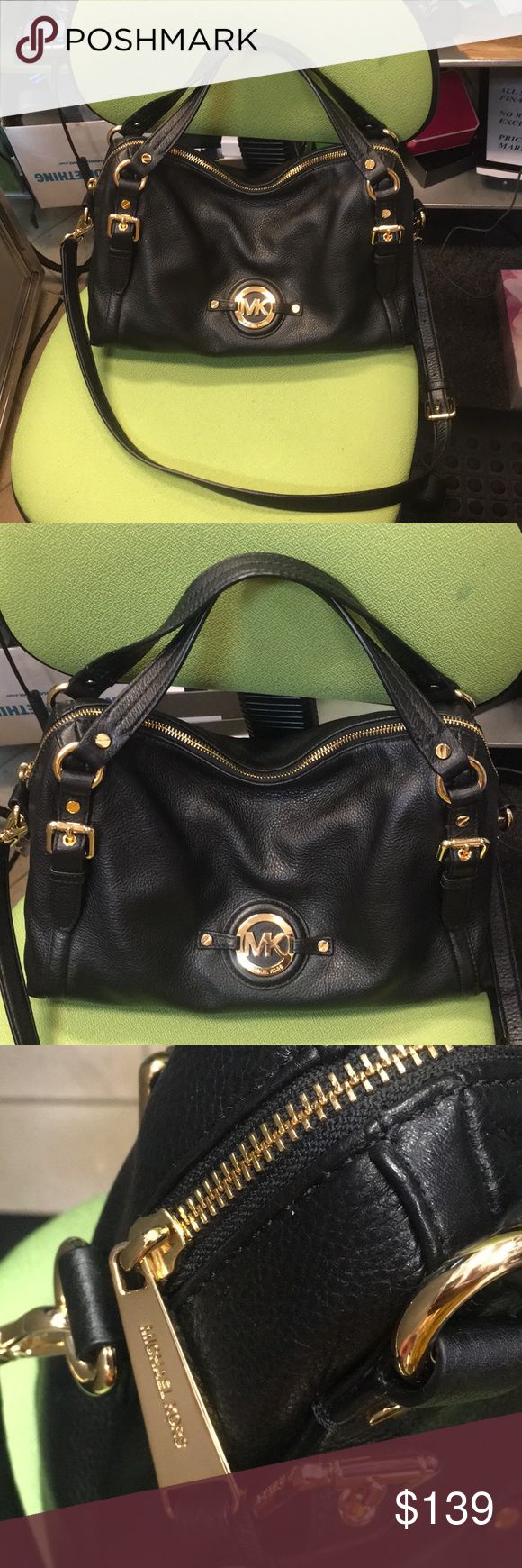 Bags & Handbag Trends : MK handbag Great condition all black leather ...